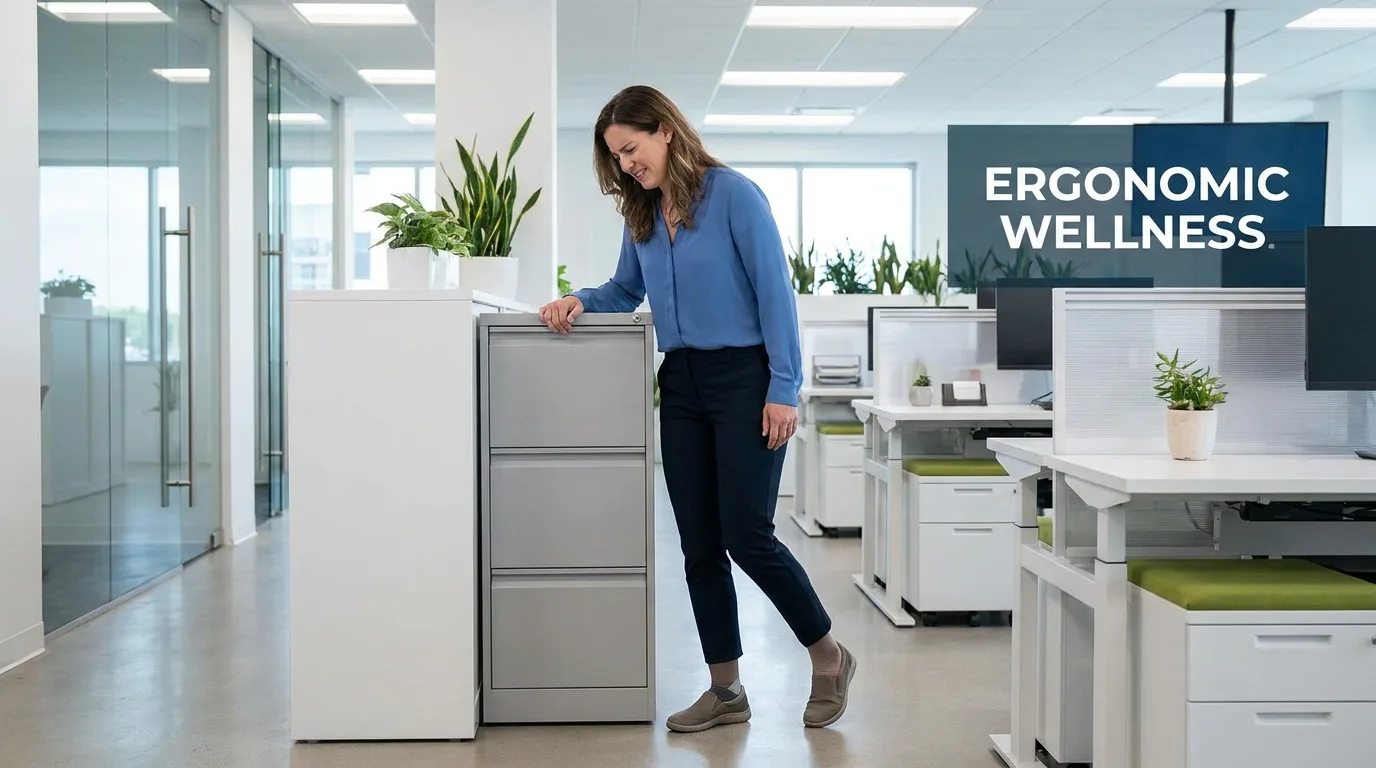 Personne en fin de journée de bureau, jambes fatiguées avant le coucher